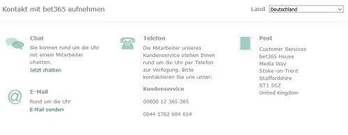 Bet365 Kundendienst sicher und seriös