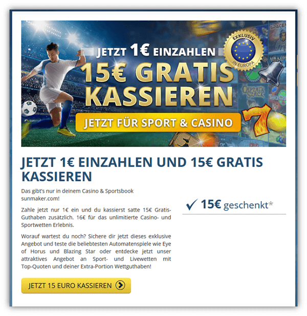 Bonus Bei Sunmaker Bonus Bei Sunmaker