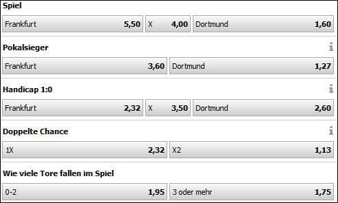 DFB-Pokal Finale 2017 bei Interwetten