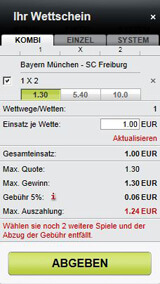 Muster Digibet Wettschein