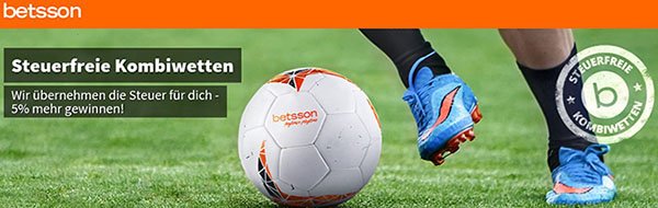 Steuerfrei Kombiwetten bei Betsson