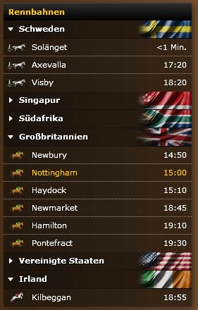 Pferdewetten bei Bwin