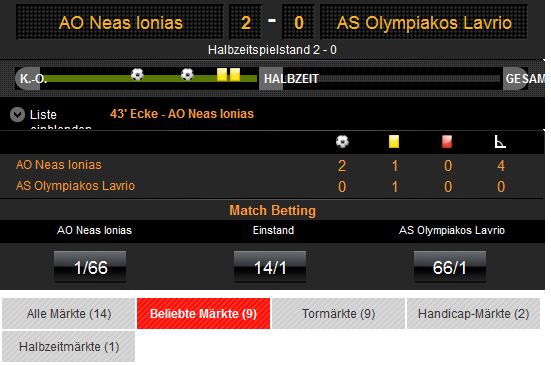 Ladbrokes Live Wetten