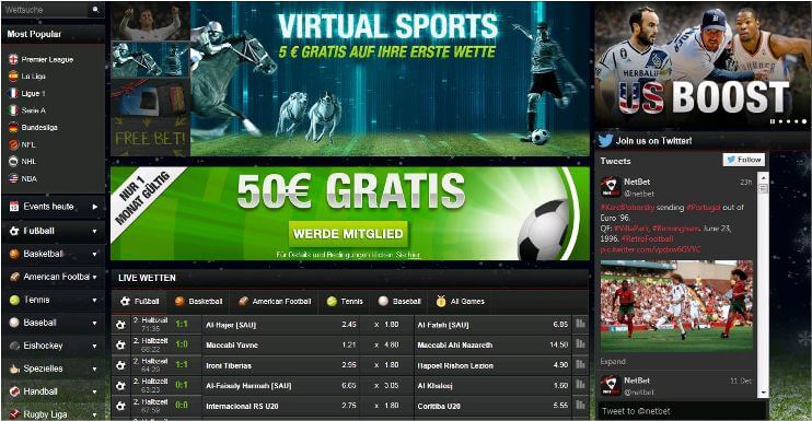 Netbet Sportwetten Seite