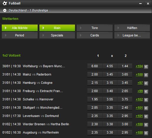 Fußball Wettprogramm Netbet Ausschnitt