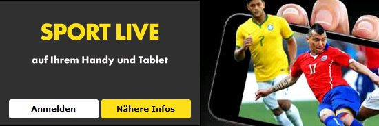 mobiler Live Ticker von Bet365