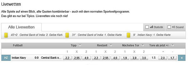 Tipico-Sportwetten-Livewetten