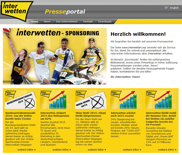 Interwetten Presseportal