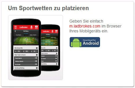 Ladbrokes mobile Website