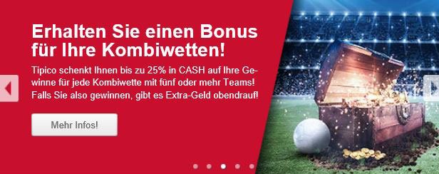 Tipico Zusatzbonus 25 Prozent 