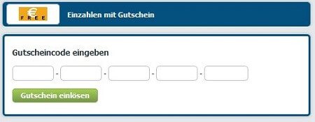 Einzahlung Gutschein Bet-at-home