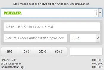 Einzahlung ComeOn Neteller