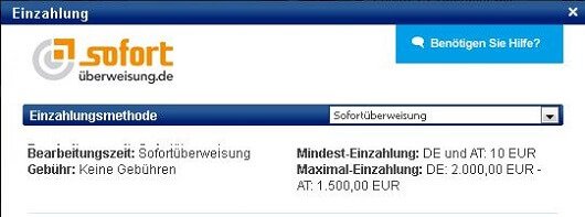 Einzahlung Sportingbet Sofortüberweisung