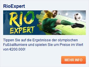 Sportingbet Tippspiel RioExpert zu Fußball-Olympia 2016