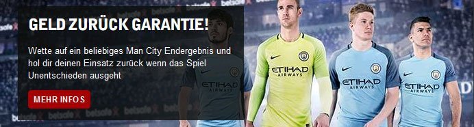 Man City Cashback bei Betsafe