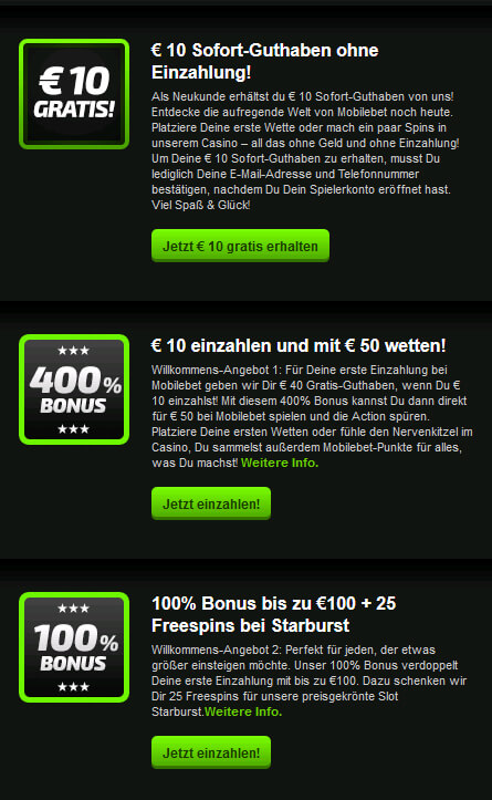 Mobilbet Bonus