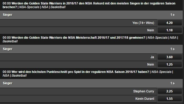 Betsafe NBA Specials im Sportwetten Test