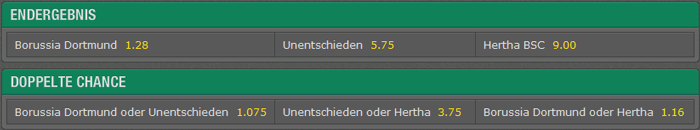 Bet365 Fußball Tendenzwette vs. Doppelte Chance