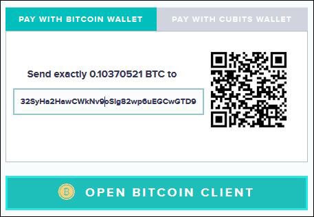 Bitcoin Einzahlungsmaske beim Wettanbieter Kulbet