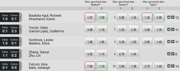 XTip Tennis Live Wetten