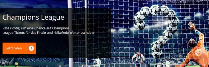 Champions League Gewinnspiel bei Betsson