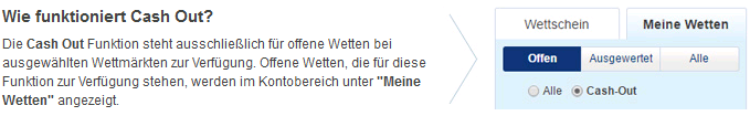 Sportingbet Cash Out Erklärung