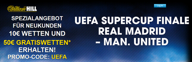 William Hill Bonus zum Supercup