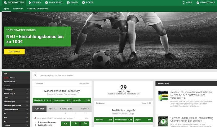 Unibet Sportsbook Test