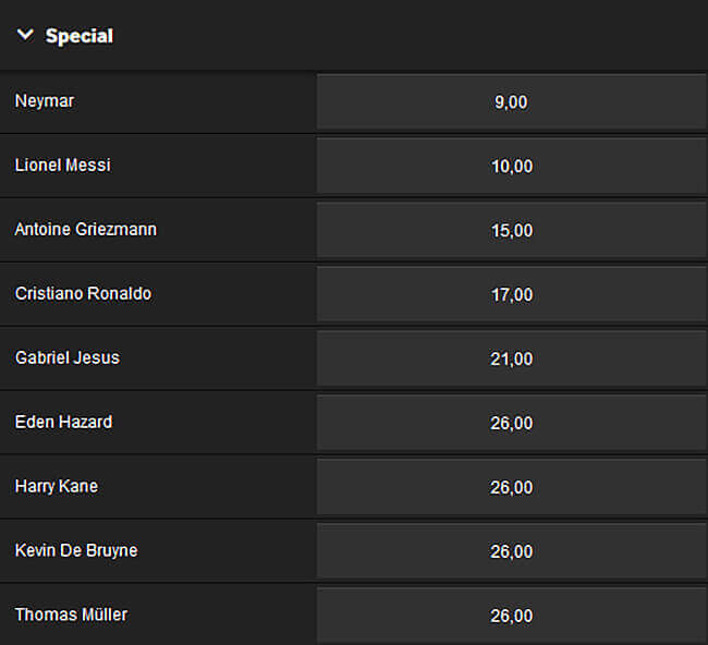 WM 2018 Goldener Ball Betway