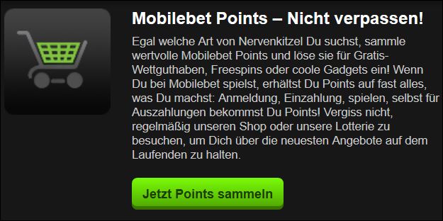 Mobilebet Bonusprogramm