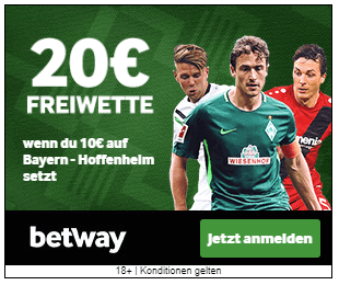 Zur Bayern-Aktion von Betway Zur Bayern-Aktion von Betway
