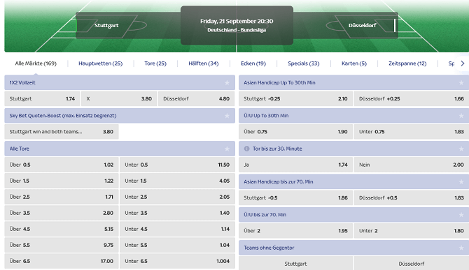 Skybet Website Spezialwetten