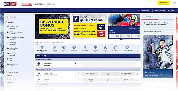 Sky Bet Website
