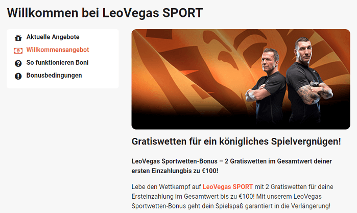 LEo Vegas Neukundenbonus