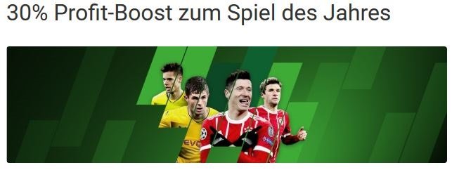 Unibet Profit Boost Bayern Dortmund