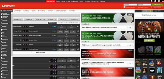 Ladbrokes Website 2015