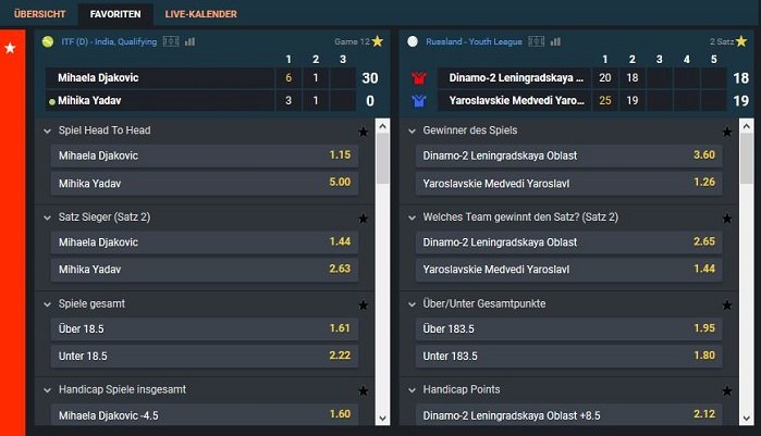 Betano Live Wetten