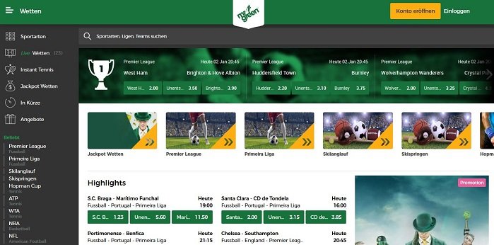 Mr Green Website