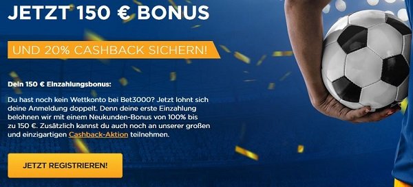 Bet3000 Neukundenbonus