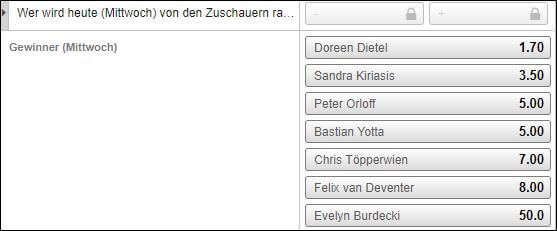 Jetzt bei Bet3000 wetten, wer heute das Dschungelcamp verlassen muss!