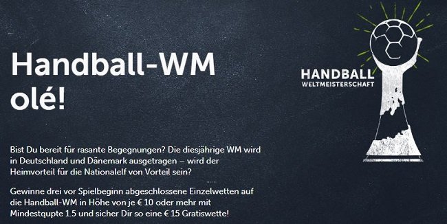 Handball WM Wetten Bonus