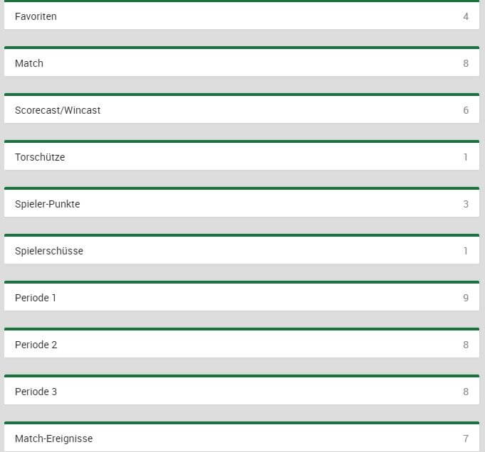 Spezialwetten Eishockeywetten Mr Green