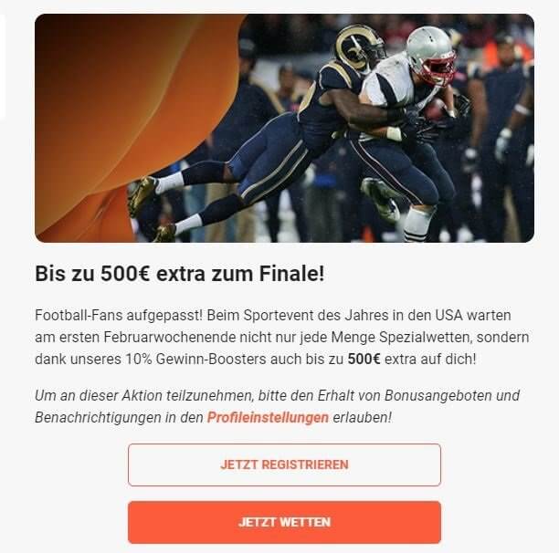 LeoVegas Super Bowl Bonus