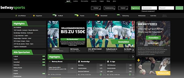zum Betway Testbericht Betway Wettseite