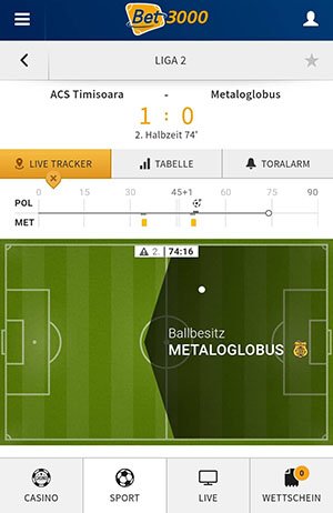 Bet3000 Live Wetten