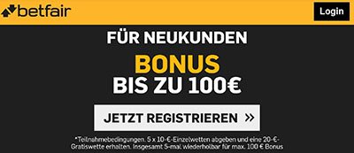 Neukundenbonus Betfair