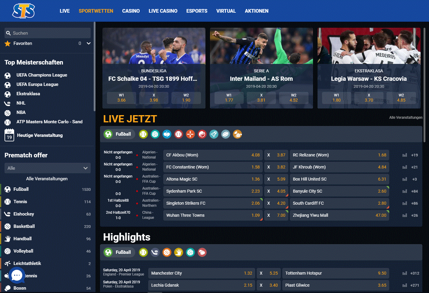 STSbet Sportwetten