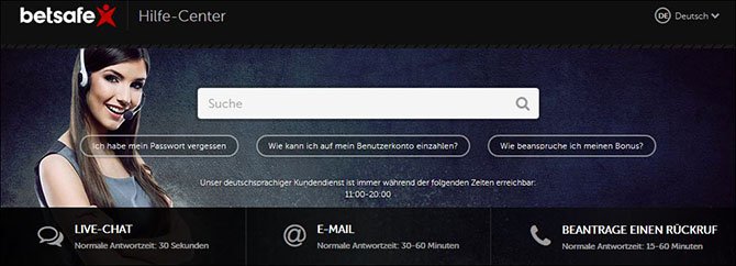 Betsafe Kundenservice
