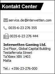 Interwetten Kundenservice