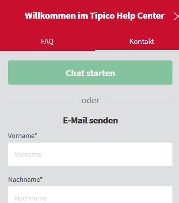 Tipico Kundensupport